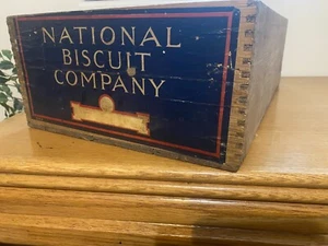 National Biscuit Company Shipping Crate Antique Advertising Display LA-12 - Picture 1 of 8