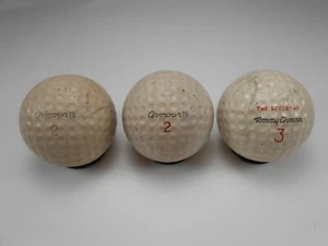 3 Vintage Tommy Armour Golfbälle: Zwei Tommy 75er und The Scotsman - Bild 1 von 10