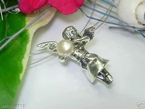 ANGEL Lucky Pendant with 925 Silver Pearl TA507D - Picture 1 of 1