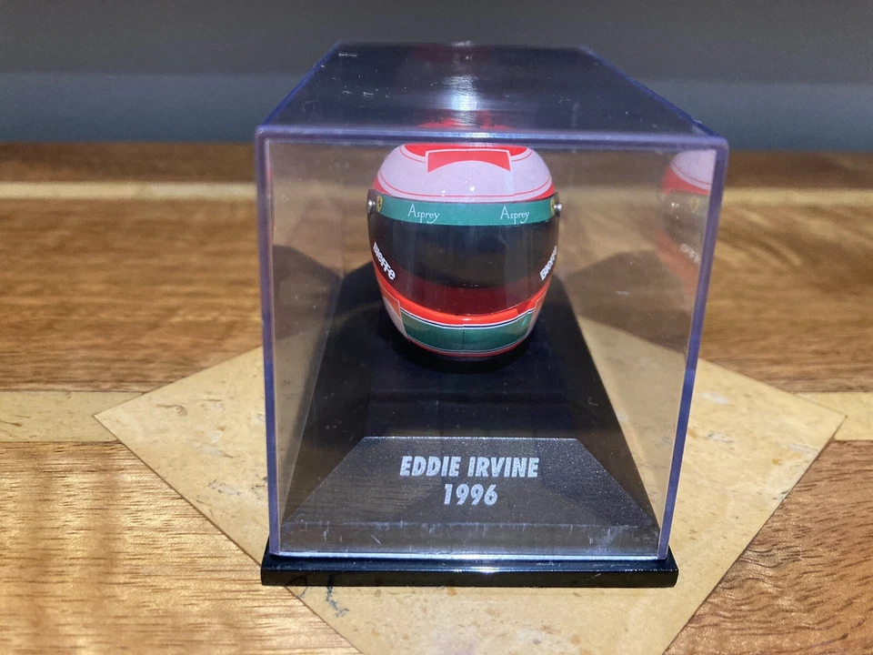 MINICHAMPS EDDIE IRVINE  1:8 HELMET 1996 - FERRARI JORDAN JAGUAR F1 - Image 1 of 1