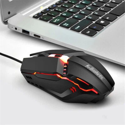 M11 Gaming RGB Streamer Horse Running Luminous USB Wired Computer Laptop Mouse - Image 1 of 4