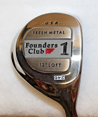 */New Founder's Club - Fresh Metal 12* #1 Driver - RH - Men- Steel- Seniors #246 - Image 1 of 4