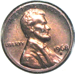 1968 S Lincoln Memorial Cent tolle getönte Gem Proof Kupfermünze - Bild 1 von 4