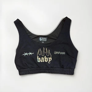 Streetwear Born Dead Schwarz Lounge BH Top - Bild 1 von 3