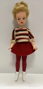 Pedigree Vintage 1963 blonde Sindy Puppe im Eislauf Outfit Made in England - Bild 1 von 10