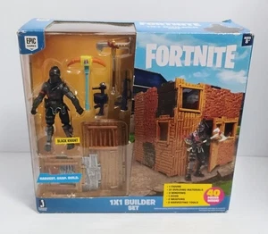 2019 EPIC GAMES JAZWARES FORTNITE 1X1 BUILDER SET BLACK KNIGHT NEW OPEN BOX NOB - Picture 1 of 6