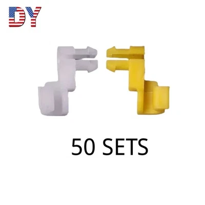 50 juegos de sujetadores de retención de clip de barra de bloqueo de puerta de plástico para Toyota Corolla 84-14 Foto 1 de 4