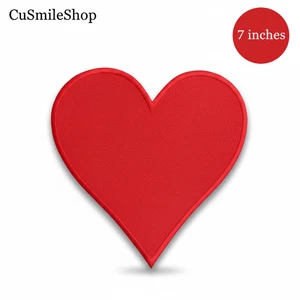 Parche bordado Pride Love corazón hierro 7 pulgadas insignia artística camisa apliques beso - Imagen 1 de 6