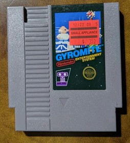 Gyromite NES 5 Screw Cartridge Tested Working Nintendo Entertainment System