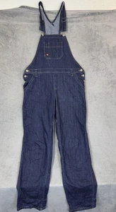 Dickies Latzhose Damen 36" blau dunkle Waschung Denim Relaxed gerade Latzhose Carpenter - Bild 1 von 8