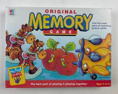 Vintage 2001 Original Memory Game Board Game COMPLETE Milton Bradley EXCELLENT - Image 1 of 4