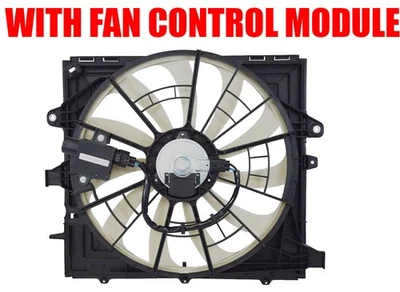Radiator Cooling Fan For 13-15 Cadillac ATS 2.0L 3.6L With Control Module - Image 1 of 4