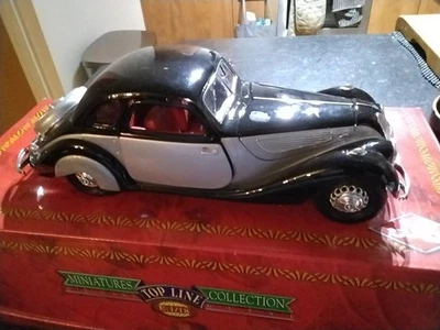 1937 BMW 327 COUPE Grey/Black O 1/18 GUILOY 68561 Vintage Miniature Car Boxed  - Image 1 of 4