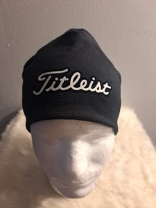 Titleist Beanie Adult Black One Size Stretch Golf Casual Poly Blend Soft Beanie - Picture 1 of 6