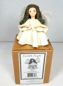 ÁNGEL CON COPO DE NIEVE 6306) Pavilion Gift Co. 2001. Kneeded Angel Joy 3,25 pulgadas - Imagen 1 de 13