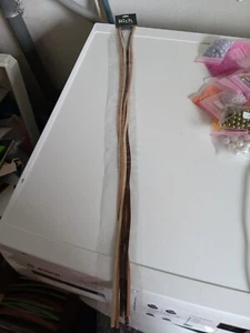 3X LACES FOR SCRAPBOOKING NEW 1 METER BROWN - Picture 1 of 1