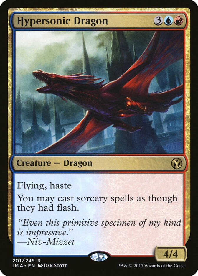  Hypersonic Dragon Iconic Masters  English  Mtg Magic (Mint-Nm) - Image 1 of 1