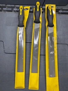 CK TOOLS Set of THREE 10" Engineers Files 2nd Cut Flat (T0080 10) with Handles - Picture 1 of 3