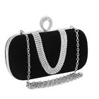 Diamond Luxury Clutch Velour Handbag New Crossbody Bag  Women