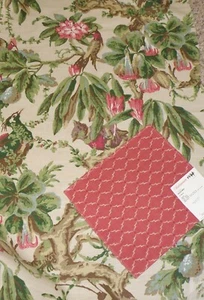 Scalamandre Casbah & Greeff Tropical Forest High-End Designer Remnant Fabrics - Picture 1 of 4