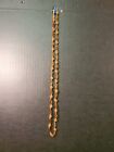 25 Inch Screw in Clasp Vintage Brown Glass Bead Necklace