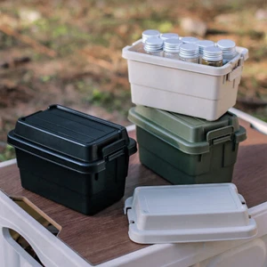BBQ Jar Spice Storage Bag Portable Spice Box Container Outdoor Barbecue Utensils - Picture 1 of 21