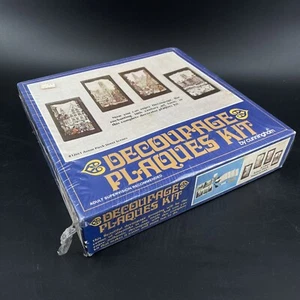 Decoupage Plaques Kit # 12661 Anton Pieck Street Scenes by Cunningham Sealed Box - Picture 1 of 7