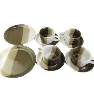 Juego de banco de horno de estudio MIKASA de colección 10 piezas taza de café té platillo y plato de cena PF008 - Imagen 1 de 3