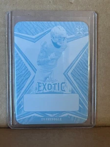 TY FRYFOGLE 2022 LEAF EXOTIC CYAN ELEPHANT PRINTING PLATE 1/1 BA-TF1 - Picture 1 of 2