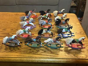 Full Set of 16 Hallmark Rocking Horse Series 1981-1997 Ornaments With 1981 - Picture 1 of 13