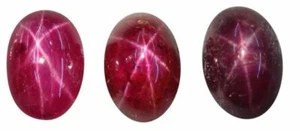 Natural Fine Rich Red Star Ruby - Oval Cabochon - AAA Grade - Unheated, Untreate - Picture 1 of 1