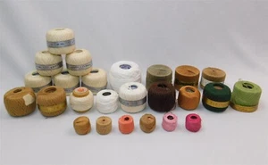 DMC Clark's J & P Coats Cotton Embroidery Crochet Mending Thread LOT 25 Balls - Picture 1 of 7
