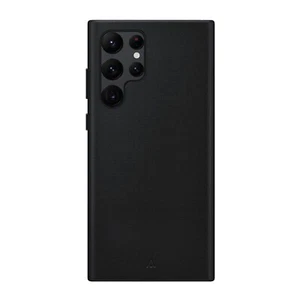 S23 Ultra, S24 Ultra Schutzhülle für Handyhülle vegane Lederhülle schwarz - Bild 1 von 15