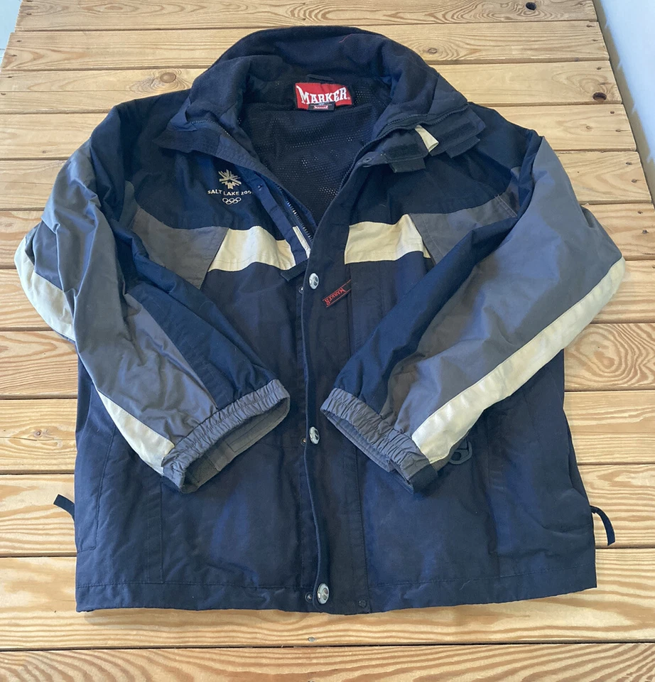 Chaqueta de Colección Marker Para Hombre Salt Lake City 2002 Juegos Olímpicos Talla XL Negra P1 Foto 1 de 4