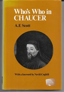 Who's Who in Chaucer von A F Scott 1974 Erstausgabe mit d/j sehr guter Zustand - Bild 1 von 2