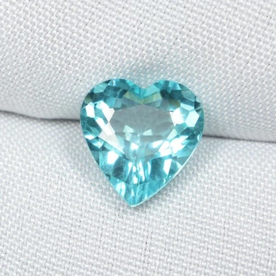 1.35 ct MIND SOPLANDO BONITA APATITA NATURAL AZUL VERDE - Corazón Ver Vdo ROJO Foto 1 de 2
