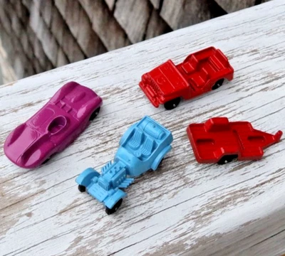 批量 老式 压铸玩具车 卡车 捷豹 吉普 Tootsie 玩具 拖车 紫色外观 — 第 1/4 张图片