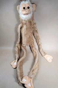 Vtg Rare MASTER JUVENILE PRODUCTS 32" Squeaker Hug Monkey Chimp Plush Puppet HTF - Picture 1 of 7