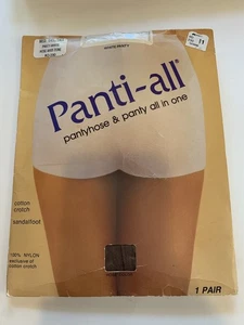 Panty-All Strumpfhose & weißes Panty, Größe M Medium Tall - Nebelton, Sandalfoot - Bild 1 von 13