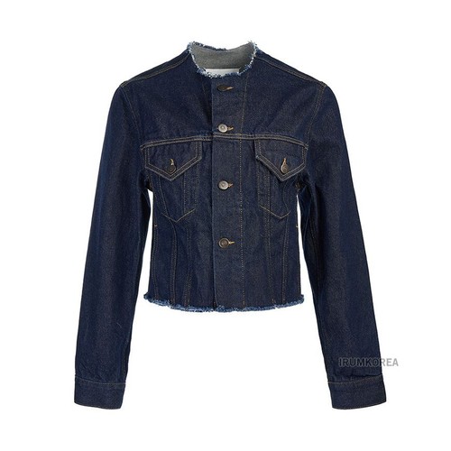 Giacca denim senza colletto Maison Margiela 121052178