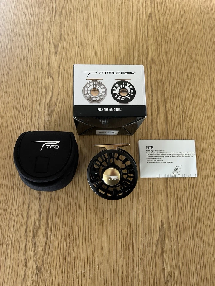 TFO NTR I Black/Gold Fly Fishing Reel (TFR-NTR-I-BG)
