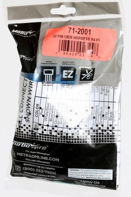 Arnés de cables Metra Turbowire OEM para Buick Oldsmobile 94-05 número de pieza 71-2001 Foto 1 de 3