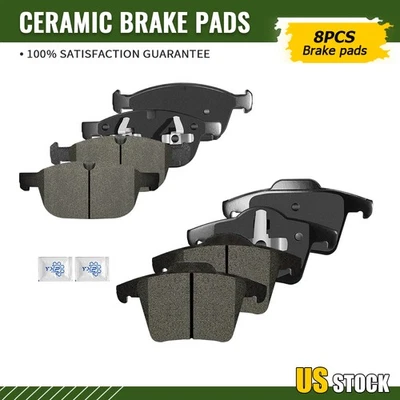 Front Rear Ceramic Brake Pad Kit for 2010 2012 2013 2014 Volvo XC90 - Image 1 of 4