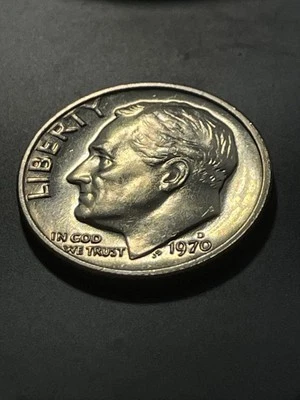 1970-D FRANKLIN D. ROOSEVELT DIME (10c) BU UNCIRCULATED PROOF LIKE #070425-5 - Image 1 of 4