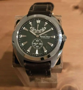 Orient Star × Somes Saddle Armbanduhr grünes Zifferblatt Automatik Herren Made in Japan - Bild 1 von 13