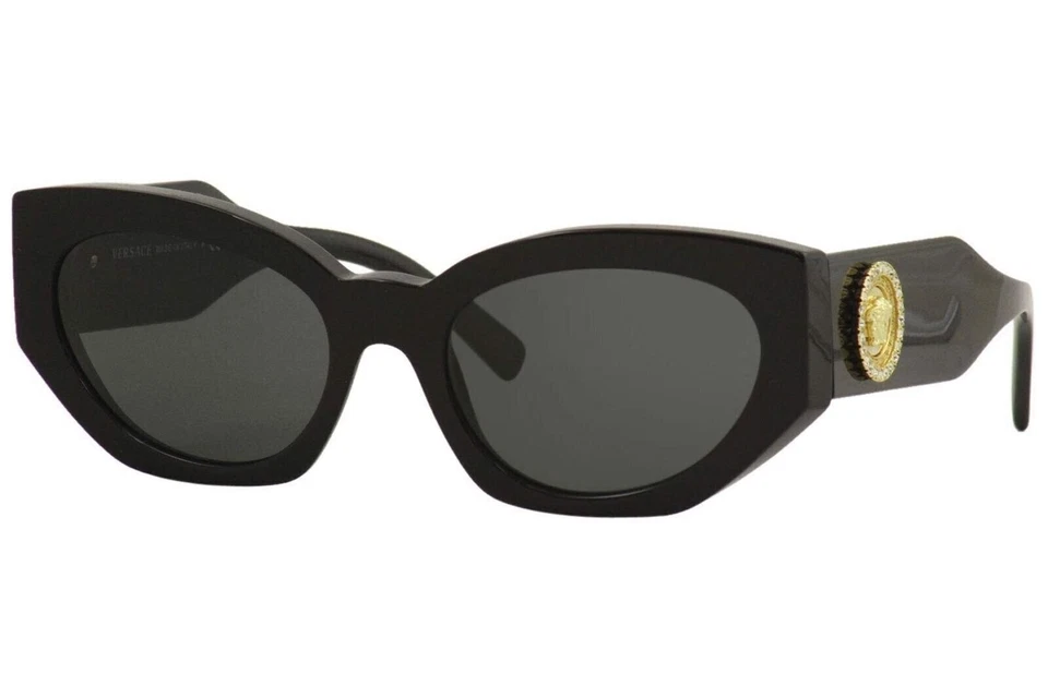 Versace 4376B Women's Sunglasses - Black/Grey Lens