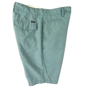 RVCA Nature X Industry Chino Shorts Men 31x11 Ocean GREEN Preppy Casual - Picture 1 of 9
