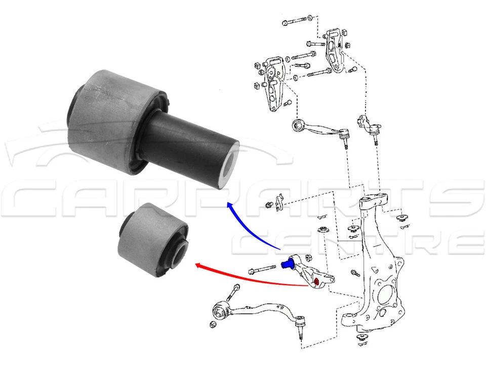 PARA LEXUS LS460 2006- HORQUILLA INFERIOR DELANTERA BRAZO DE CONTROL DE PISTA CASQUILLOS Foto 1 de 1