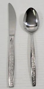 MM) Vintage Flatware Lot of 2 ImperiaI International Stainless Japan Knife Spoon - Picture 1 of 9