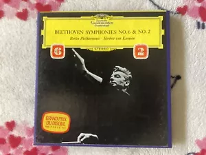 BEETHOVEN - SYMPHONIES #6 & #2 (Deutsche Grammophon) 4 TRACK REEL TO REEL @7-1/2 - Picture 1 of 5